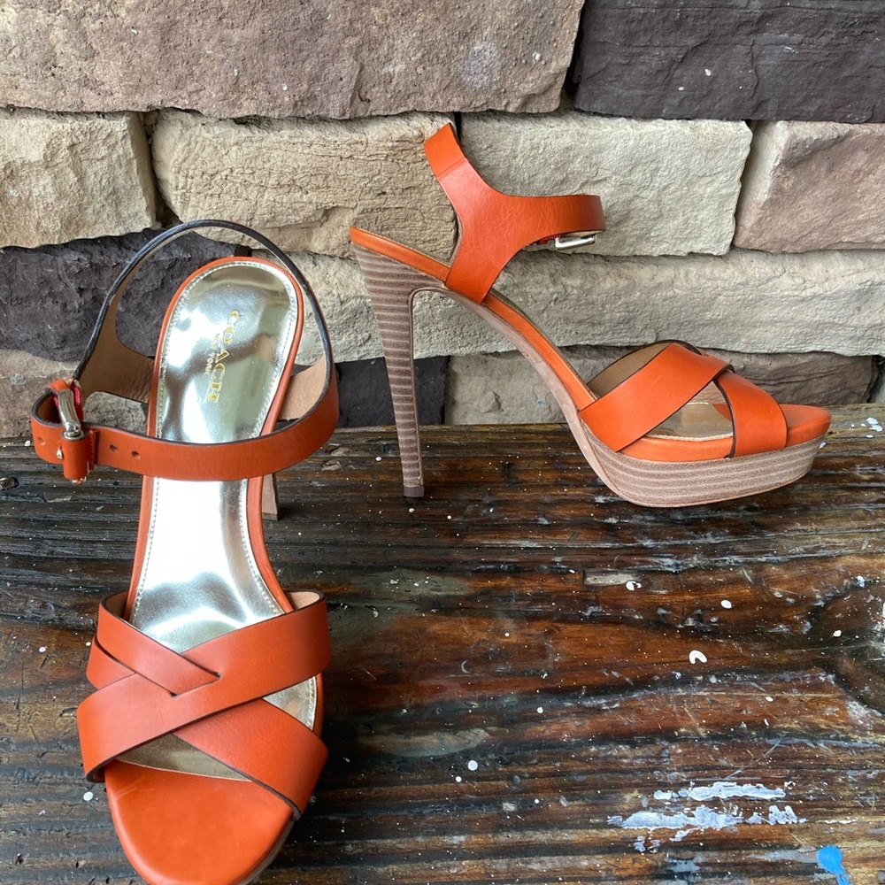 Coach Stiletto Strappy Sandal 8.5 - Picture 2 of 5